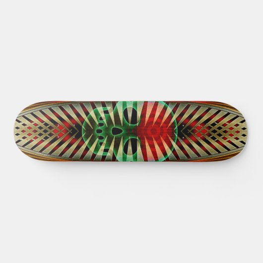 Mojo Skull Skateboard (Horizontal)