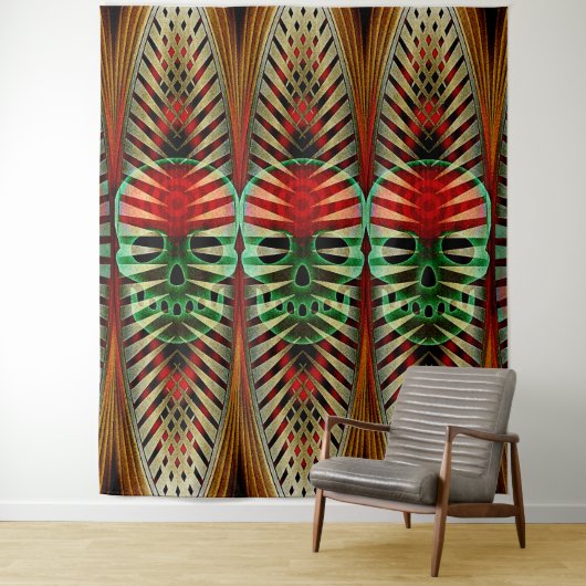 Mojo Skull Tapestry Wandteppich (Beispiel)