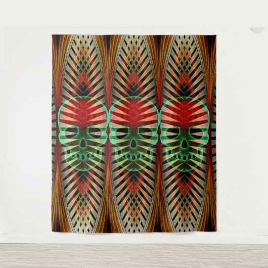 Mojo Skull Tapestry Wandteppich (Vorderseite)