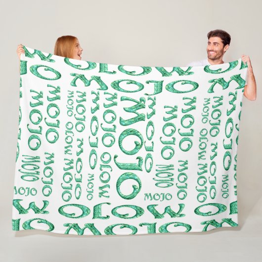 Mojo-weiße Fleecedecke (Beispiel)