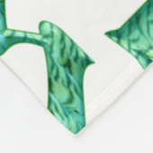 Mojo-weiße Fleecedecke (Ecke)