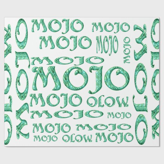 Mojo-weißes glänzendes Papier Geschenkpapier (Flach)