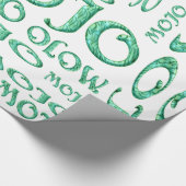 Mojo-weißes glänzendes Papier Geschenkpapier (Ecke)