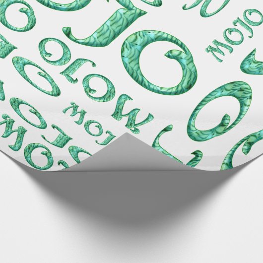 Mojo-weißes glänzendes Papier Geschenkpapier (Ecke)