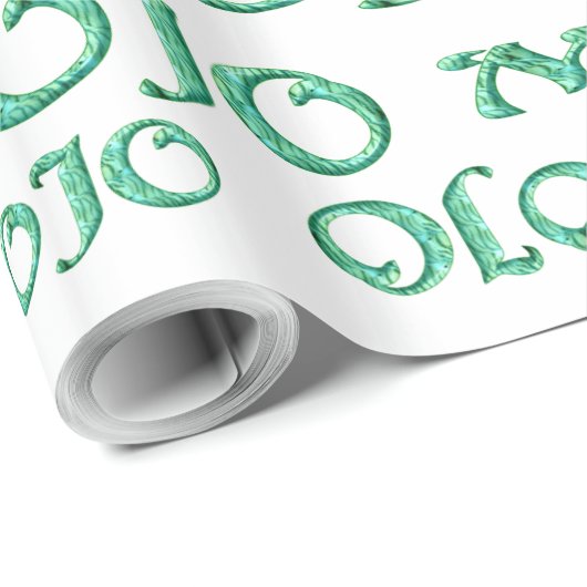 Mojo-weißes glänzendes Papier Geschenkpapier (Rolleneckpunkt)