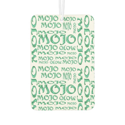 Mojo-Weißkarosserie Autolufterfrischer (Rückseite)