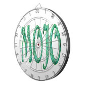 Mojo White Dartboard Dartscheibe (Vorderseite rechts)