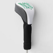 Mojo White Golf Driver Abdeckung Headcover (angewinkelt)