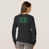 Mojo women black long sleeve t-shirt back (Schwarz voll)