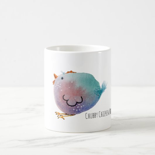 Mok Chubby Chicken Chica, colorfull cute bird Kaffeetasse (Mittel)