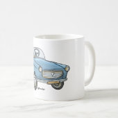Mok met leuke peugeot 404 in retro look kaffeetasse (VorderseiteRechts)