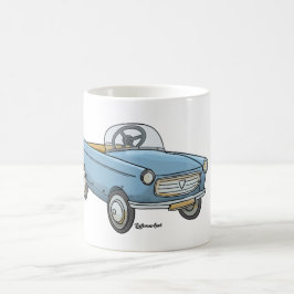Mok met leuke peugeot 404 in retro look kaffeetasse