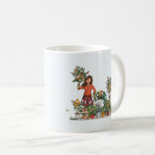 Mok met vespa scooter met kleurrijk meisje kaffeetasse (VorderseiteRechts)