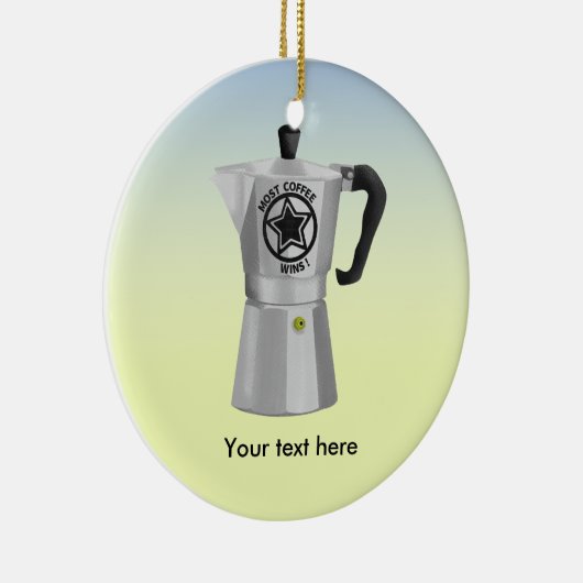 Moka Coffee Pot Keramikornament (Rechts)