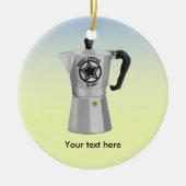 Moka Coffee Pot Keramikornament (Vorne)