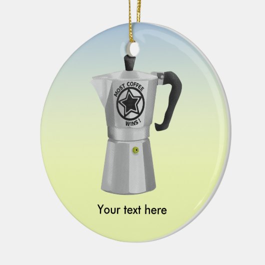 Moka Coffee Pot Keramikornament (Links)