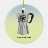 Moka Coffee Pot Keramikornament (Hinten)