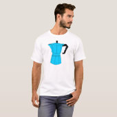 Moka Espresso-Kaffee-Topf T-Shirt (Vorne ganz)