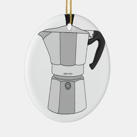 Moka Kaffeetopf Keramikornament (Rechts)