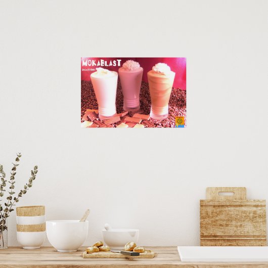 Mokablast Blended Drinks Poster (Küche)