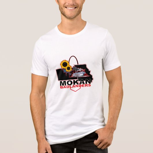 MOKAN Badlanders Mens Tri-Blend Shirt (Vorderseite)
