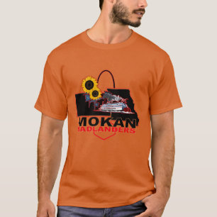 MOKAN Badlanders zentriert dunkle Farbmäuse T-Shirt