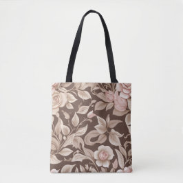 Mokka-Blumengarten Tasche