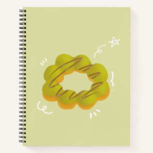 Mokka-Donut Spiralblock Notizblock