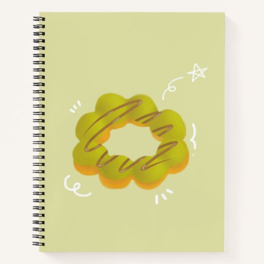 Mokka-Donut Spiralblock Notizblock (Vorderseite)