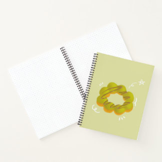 Mokka-Donut Spiralblock Notizblock