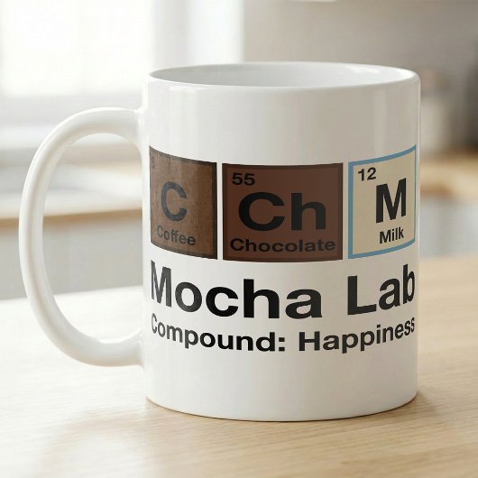 Mokka-Formel-Cafe-Humor-Rezept Kaffeetasse