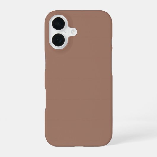 Mokka-Mousse iPhone 16 Hülle (Rückseite)