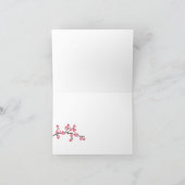 Mokka/rosa Kirschblüten-Mitteilungskarten danken Dankeskarte (Innenseite)