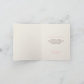 Mokka-rustikaler Leinenlöwenzahn dankt Ihnen Dankeskarte (Innenseite)