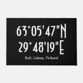 Mökkikoordinaatit ovimatto fußmatte (Vorderseite)