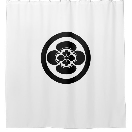 Mokko im Kreis Duschvorhang (Vorderseite)