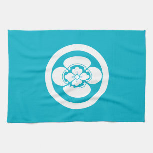 Mokko in einem Kreis Geschirrtuch