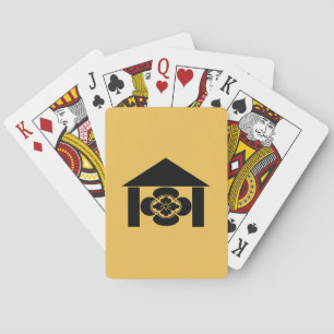 Mokko in Hütte Fahrrad spielen Karten Spielkarten