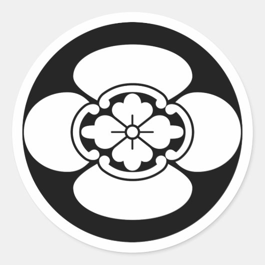 Mokko in Reiskuchen Runder Aufkleber (Vorderseite)