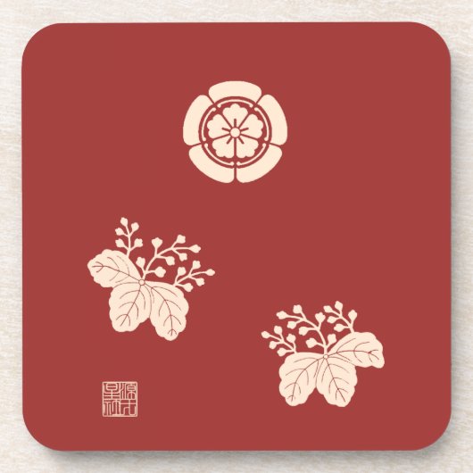 Mokkoukirimonhirasya-Jinbaori Getränkeuntersetzer (Vorderseite)