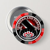 MOKO JUMBIE und STEELPAN mit geometrischem Hinterg Button (Vorne & Hinten)