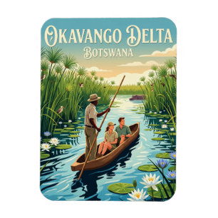 Mokoro-Delta-Tour Botswana Magnet