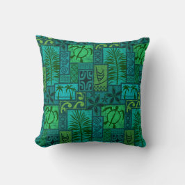 Moku Malihini Blau Kissen