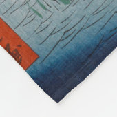 Mokuboji Tempel Vintage Ukiyo-e Japanisch Kunst Fleecedecke (Ecke)