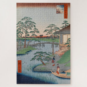 Mokuboji-Tempel Vintage Ukiyo-e japanische Kunst Puzzle