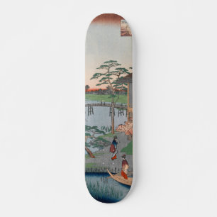 Mokuboji Temple Vintage Ukiyo-e japanische Kunst Skateboard