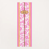 Mokuleia Hawaiian Hibiskus Monogram Surfboard Yogamatte (Vorderseite)