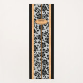 Mokuleia hawaiisches Hibiskus-Monogramm-Surfbrett Yogamatte (Vorderseite)