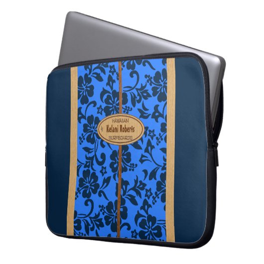 Mokuleia hawaiisches Imitat-hölzernes Laptopschutzhülle (Vorderseite Links)