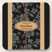 Mokuleia Surfbrett kundengerechte Tiki Untersetzer (Vorderseite)